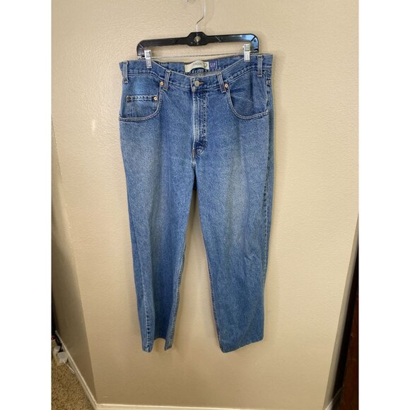 Gap Baggy Blue Jeans Mens Denim Relaxed Fit Classic 5-Pocket Medium Wash Vintage - Picture 1 of 7